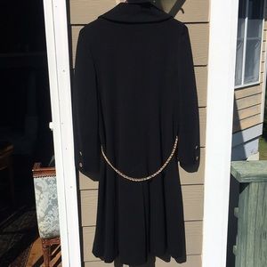 Vtg military style wool coat dress